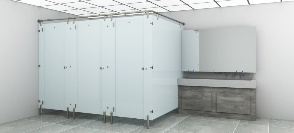 Jual Pasang Partisi Toilet Cubicle Kaca  0822 1330 1196